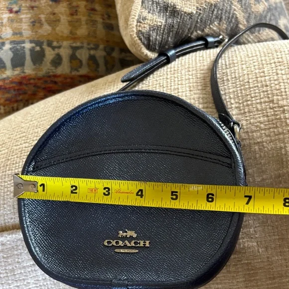 COACH CANTEEN Midnight Blue Round Crossbody Bag - Picture 2 of 10